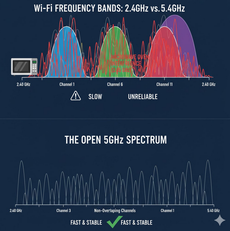 2.4Ghz vs 5.4Ghz