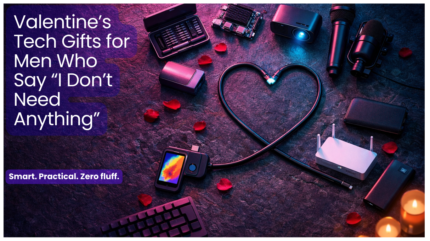 Valentine’s Tech Gifts for Men Who Say “I Don’t Need Anything”