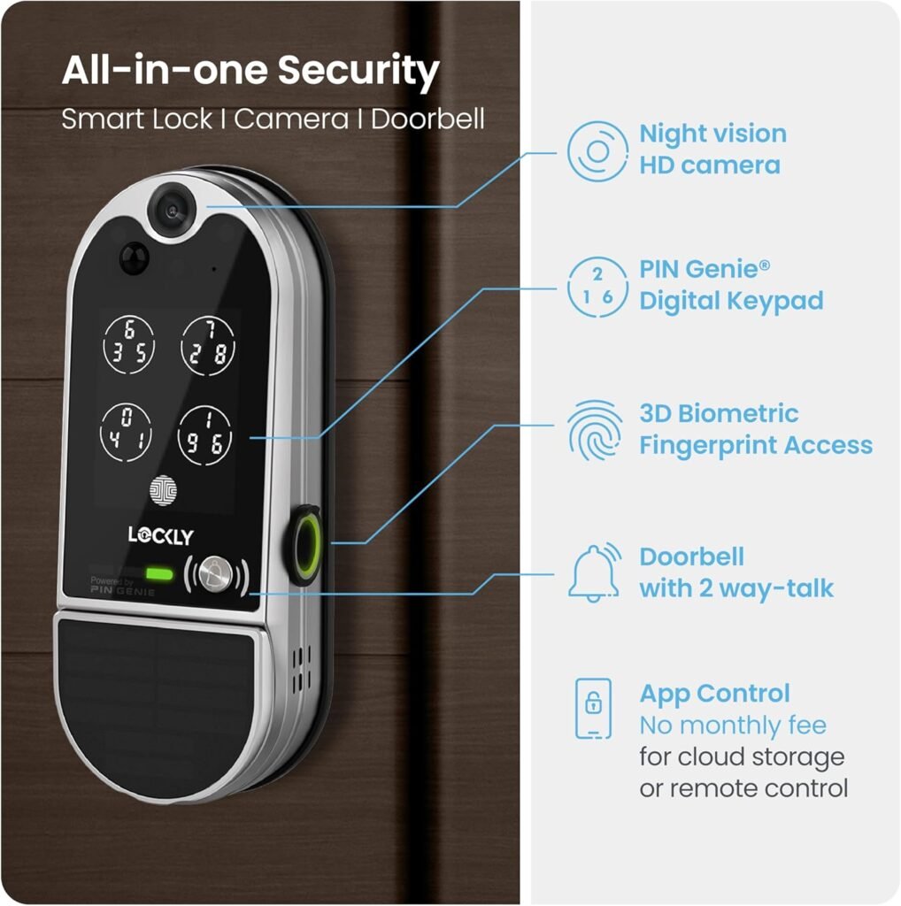 Lockly Vision Elite Video Smart Lock with Camera